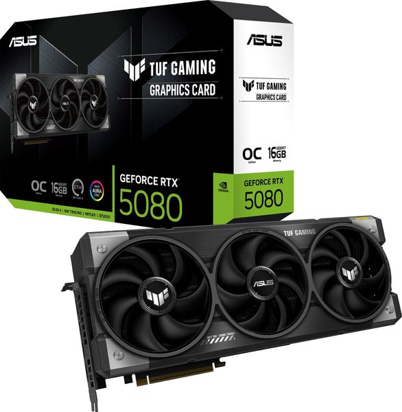 Karta graficzna Asus TUF Gaming GeForce RTX 5080 OC 16GB GDDR7 DLSS4 (TUF-RTX5080-O16G-GAMING)