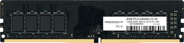 Pamięć Innovation IT DDR4, 8 GB, 3000MHz, CL16 (Inno8G3000s)