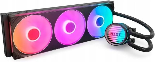 Chłodzenie wodne SilentiumPC NZXT Kraken Core 360 RGB Chłodzenie Wodne AIO LCD 3x120mm Czarny