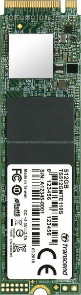 Dysk SSD Transcend 110S 512GB M.2 2280 PCI-E x4 Gen3 NVMe (TS512GMTE110S)