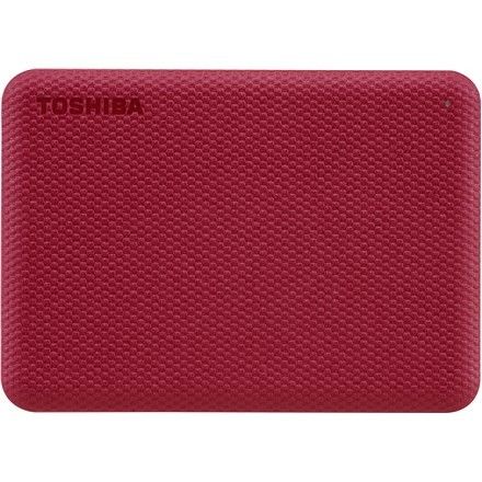 Toshiba Canvio Advance zewnętrzny dysk twarde 4 TB 2.5" USB Typu-A 2.0/3.2 Gen 1 (3.1 Gen 1) Czerwony