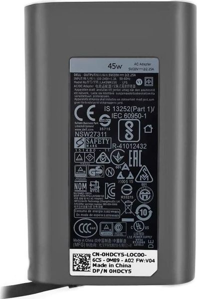 Zasilacz do laptopa Dell 45 W, USB-C, 19.5 V (X2GC2)