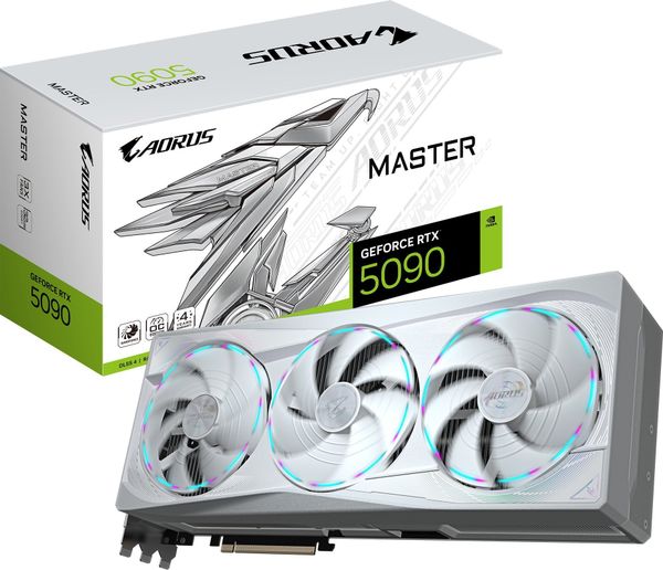 Karta graficzna Gigabyte AORUS GeForce RTX 5090 Master ICE 32GB GDDR7 DLSS4 (GV-N5090AORUSM ICE-32GD)
