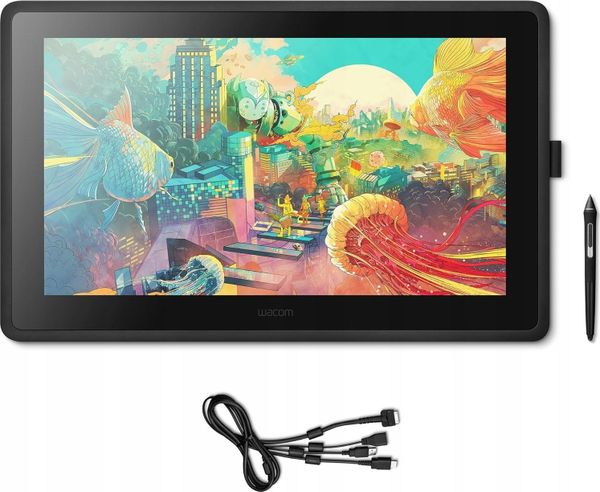 Tablet graficzny Wacom Zestaw tablet graficzny Cintiq 22 DTK2260K0A stojak rysik