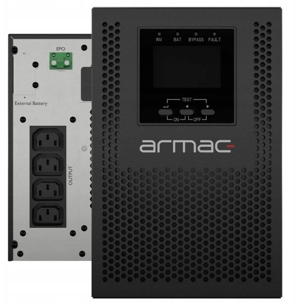 UPS Armac ARMAC UPS Office On-Line PF1 1000VA LCD 4x C13 Metalowa obudowa dust free
