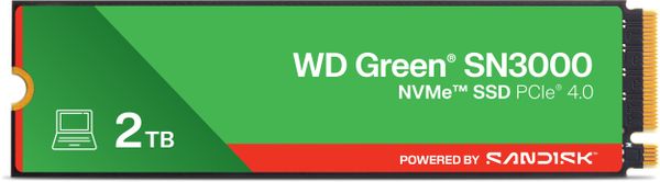 Dysk SSD SanDisk Green SN3000 2TB M.2 2280 PCI-E x4 Gen4 NVMe (WDS200T4G0E)