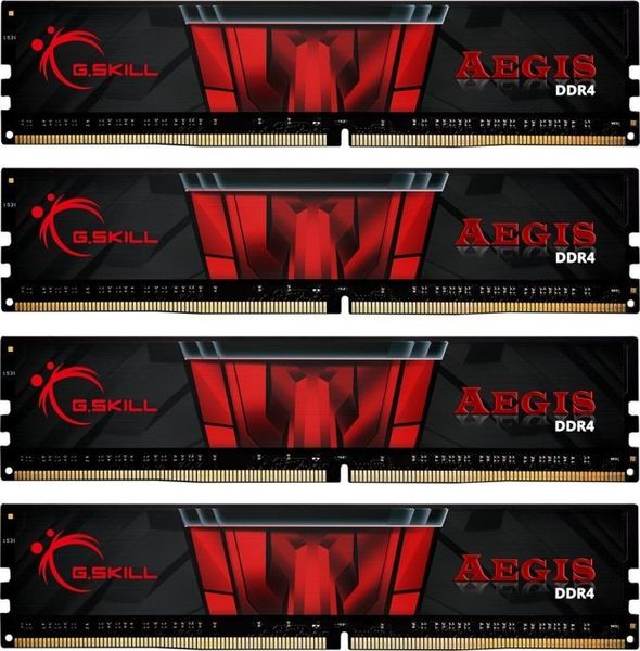 Pamięć G.Skill Aegis, DDR4, 32 GB, 3200MHz, CL16 (F4-3200C16Q-32GIS)