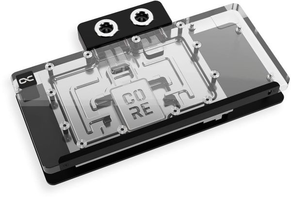 Alphacool Core RX 9070 XT Taichi Blok wodny, Płyta tylna - Akryl czarny