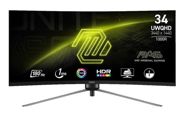 MSI MAG 345CQR - 180Hz | UWQHD | 34'' | VA | 1ms