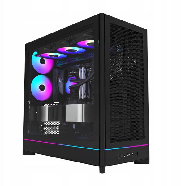 Obudowa Montech HS01 PRO obudowa PC Midi-Tower ATX aRGB szkło hartowane czarny