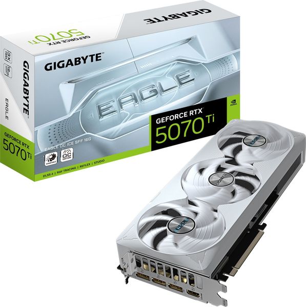 Karta graficzna Gigabyte GeForce RTX 5070 Ti Eagle OC ICE SFF 16GB GDDR7 DLSS4 (GV-N507TEAGLEOC ICE-16GD)