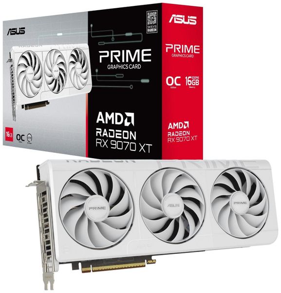 ASUS Radeon RX 9070 XT PRIME 16GB WHITE OC