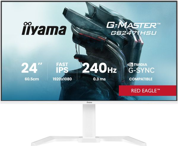 iiyama G-Master GB2471HSU-W1 Red Eagle - 240Hz | Full HD | Fast IPS | 23,8'' | 0,3ms | HDR10
