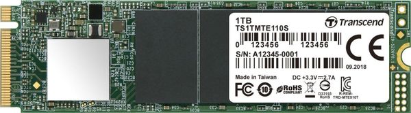 Dysk SSD Transcend 110S 2TB M.2 2280 PCI-E x4 Gen3 NVMe (TS2TMTE110S)