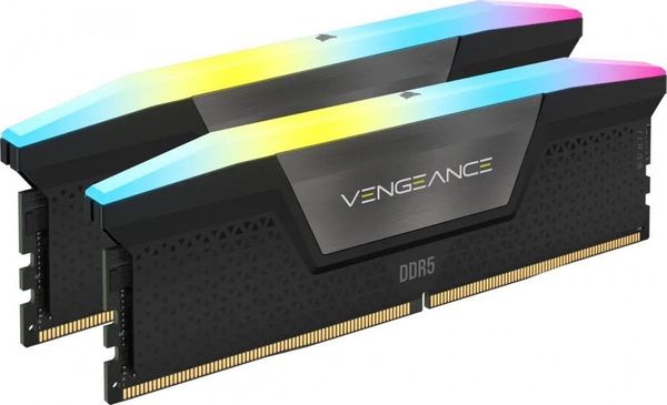 Pamięć Corsair Vengeance RGB, DDR5, 96 GB, 7000MHz, CL40 (CMH96GX5M2B7000C40)