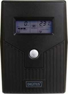 UPS Digitus UPS Line-Ineractive LCD BASIC, 600VA/360W, 1x12V/7Ah, AVR, 2x Schuko CEE 7/3