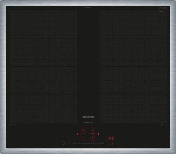 Płyta grzewcza Siemens Siemens EX645HXC1E iQ700, independent hob (black/stainless steel, 60 cm, Home Connect)