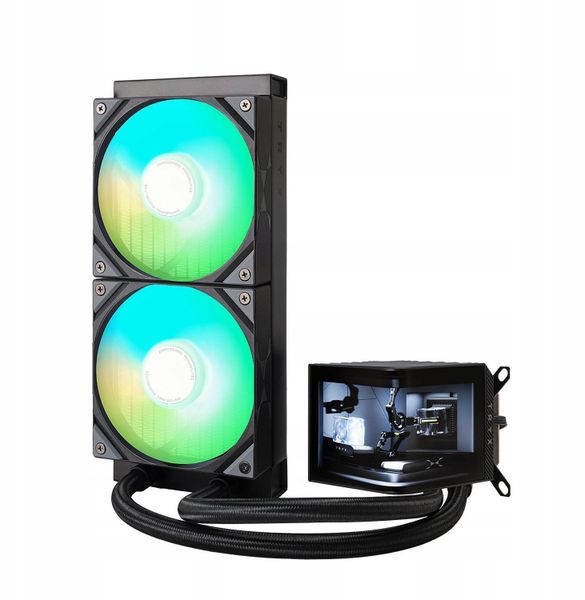 Chłodzenie wodne TRYX TRYX PANORAMA Komplett-Wasserkühlung, ARGB - 240 mm, schwarz