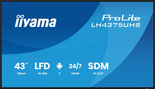 Monitor iiyama ProLite LH4375UHS-B2AG