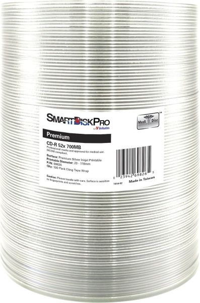 SmartDisk CD-R 700 MB 52x 100 sztuk (69826)