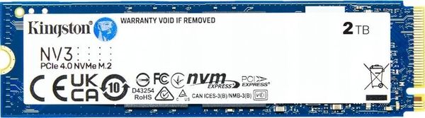 Dysk SSD Kingston SNV3S 2TB M.2 2280 PCI-E x4 Gen4 NVMe (SNV3S/2000G)