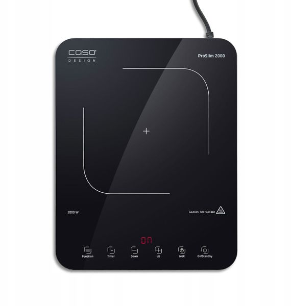 Płyta grzewcza Caso Caso ProSlim 2000 2236 Mobile single induction hob, Glass, Sensor-touch, Black
