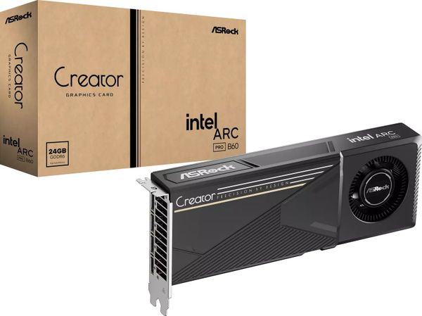 Karta graficzna ASRock Arc Pro B60 Creator 24GB GDDR6 (B60 CT 24G)