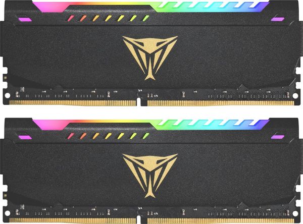 Pamięć Patriot Viper Steel RGB, DDR4, 32 GB, 3200MHz, CL16 (PVSR432G320C6K)