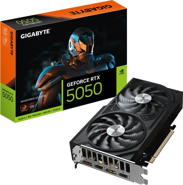 Karta graficzna Gigabyte GeForce RTX 5050 Windforce OC V2 8GB GDDR6 DLSS4 (GV-N5050WF2OCV2-8GD)