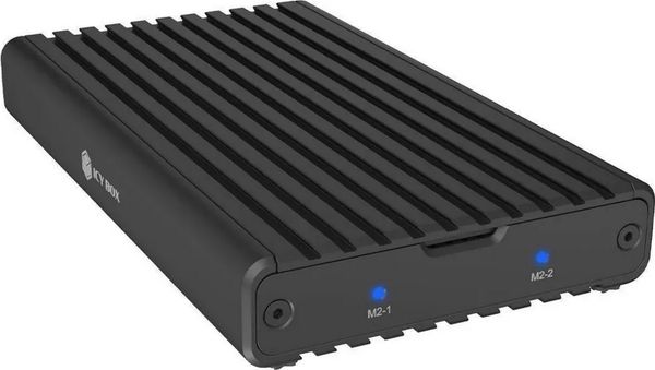 Obudowa do dysków twardych ICY BOX USB-C 3.2 Gen 2x2 na 2x NVMe SSD