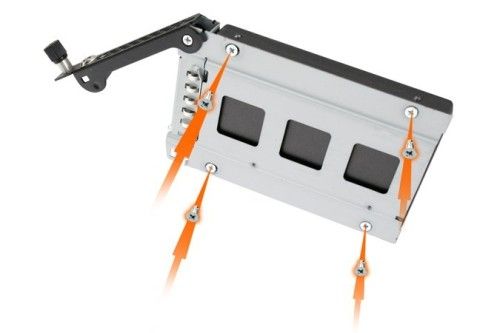 We-Ra. IcyDock z miejscem na 2 dyski: 2x6,3cm SATAI-III/SAS HDD&SSD w kolorze, 1x3,5" Metal