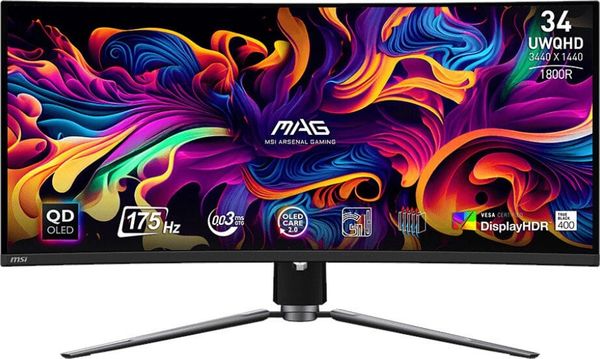 MSI MAG 341CQP - 175Hz | UWQHD | 34'' | QD OLED | 0.03ms