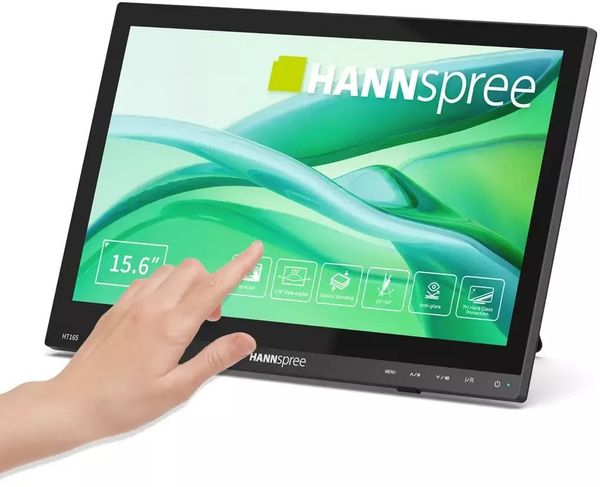 Monitor Hannspree 39.6cm(15,6) HT165HPB 16:9 M-Touch HDMI black