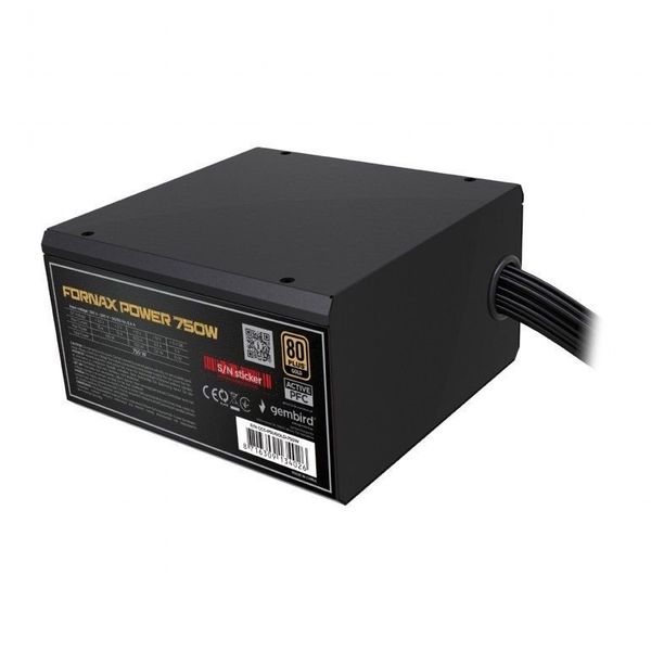 Zasilacz Gembird Zasilacz komputerowy Fornax Power 750W 80+Bronze aktywny PFC 120mm wentylator