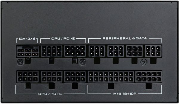 Zasilacz Lian Li SX Series 80 PLUS Platinum Zasilacz, w pełni modularny, PCIe 5.1, ATX 3.1 - 1.200 Watt, czarny